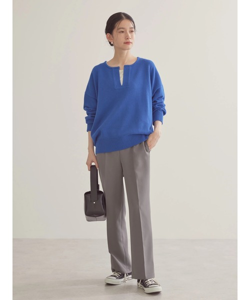 AMERICAN HOLIC(アメリカンホリック)の「【WEB限定】スキッパーニットプルオーバー(ニット/セーター・レディース・ブルー/アイボリー/ネイビー・L/M)」の19枚目の写真