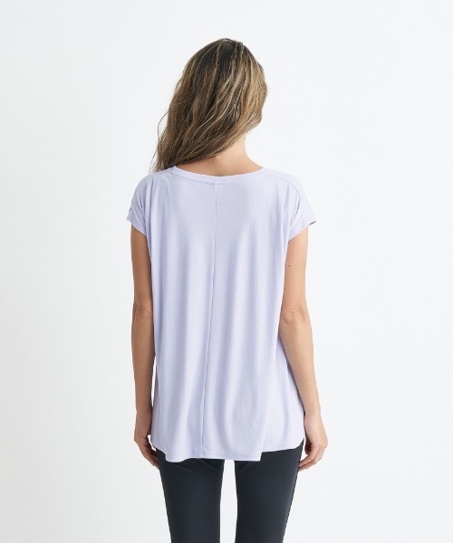 ROXY(ロキシー)の「BLESSING/ロキシー速乾UVカット付きフレンチスリーブカットソー(Tシャツ/カットソー・レディース・ヘザーグレー/ミント/グレー・LARGE/MEDIUM/SMALL)」の8枚目の写真