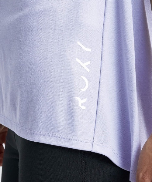 ROXY(ロキシー)の「BLESSING/ロキシー速乾UVカット付きフレンチスリーブカットソー(Tシャツ/カットソー・レディース・ヘザーグレー/ミント/グレー・LARGE/MEDIUM/SMALL)」の7枚目の写真