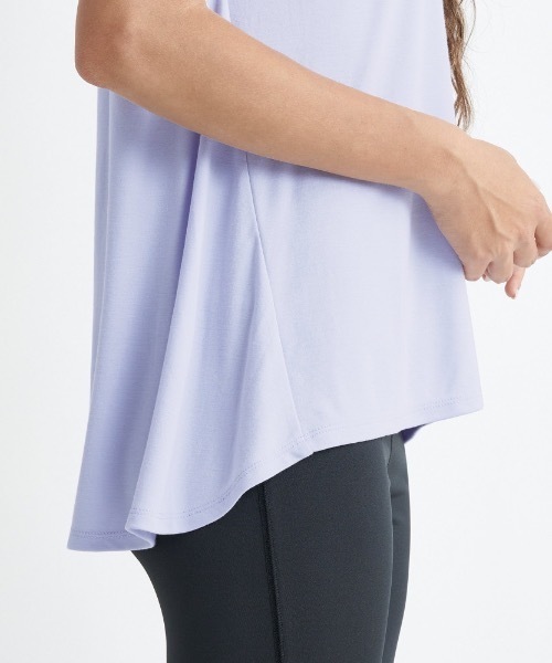 ROXY(ロキシー)の「BLESSING/ロキシー速乾UVカット付きフレンチスリーブカットソー(Tシャツ/カットソー・レディース・ヘザーグレー/ミント/グレー・LARGE/MEDIUM/SMALL)」の12枚目の写真