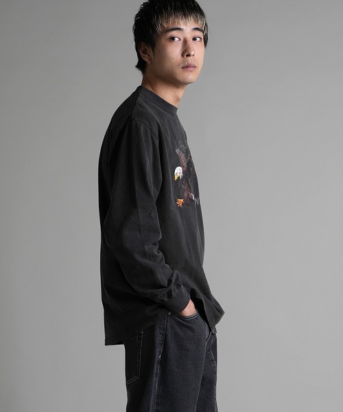 JACKROSE（ジャックローズ）の「JE-EAGLE LS TEE（Tシャツ/カットソー・メンズ・ブラック/レッド/ホワイト・M/L）」の11枚目の写真