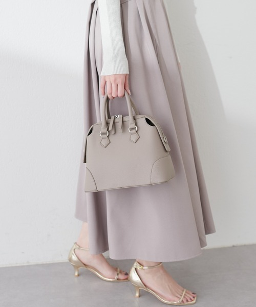 natural couture（ナチュラルクチュール）の「3WAYラインショルダー付きBAG（ショルダーバッグ・レディース・サックスブルー/グレイッシュベージュ/ブラック・FREE）」の19枚目の写真