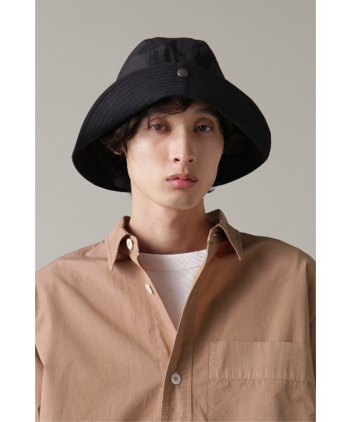 MHL.（エムエイチエル）の「COTTON NYLON RIPSTOP（ハット・メンズ・ベージュ/ブラック・FREE）」の10枚目の写真