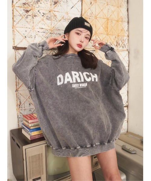 セール】ピグメントドロッププルオーバー（スウェット）｜Darich