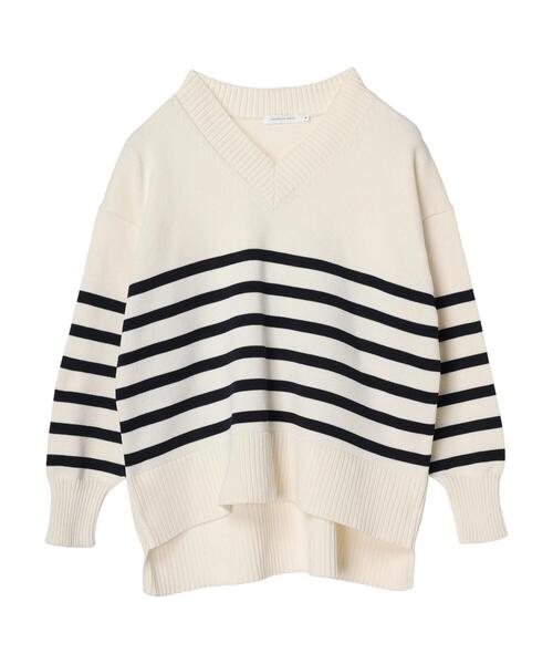 セール】エコカルットVネックプルオーバー<エコ・軽い・ニット