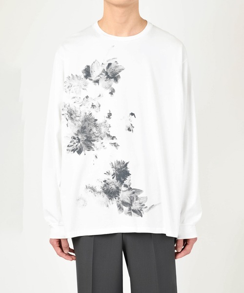 LAD MUSICIAN(ラッドミュージシャン)の「LONG SLEEVE BIG T-SHIRT(Tシャツ/カットソー・メンズ・ブラック/ホワイト・44/46/42)」の3枚目の写真