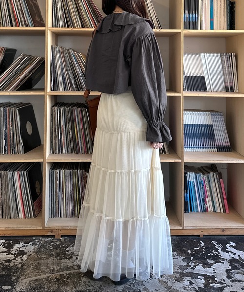 kutir（クティール）の「アソートリボンボレロ（カーディガン/ボレロ・レディース・インディゴブルー/チャコールグレー/ブラック/オフホワイト・FREE）」の22枚目の写真