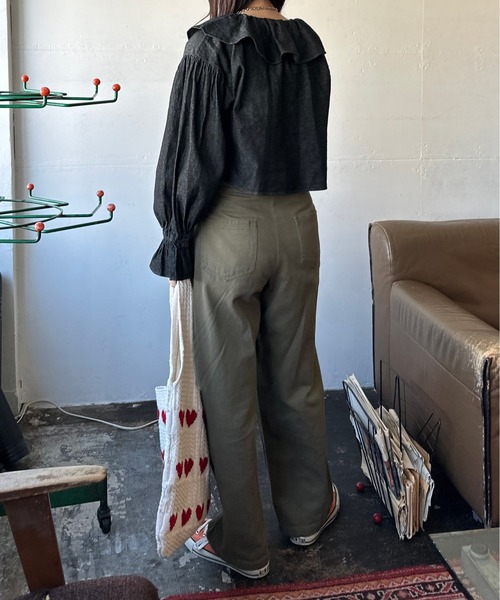 kutir（クティール）の「アソートリボンボレロ（カーディガン/ボレロ・レディース・インディゴブルー/チャコールグレー/ブラック/オフホワイト・FREE）」の11枚目の写真