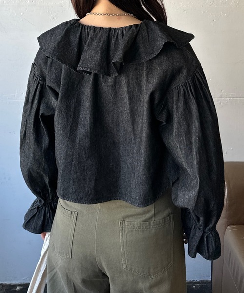 kutir（クティール）の「アソートリボンボレロ（カーディガン/ボレロ・レディース・インディゴブルー/チャコールグレー/ブラック/オフホワイト・FREE）」の19枚目の写真