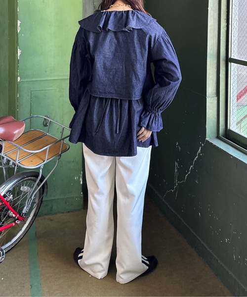 kutir（クティール）の「アソートリボンボレロ（カーディガン/ボレロ・レディース・インディゴブルー/チャコールグレー/ブラック/オフホワイト・FREE）」の16枚目の写真