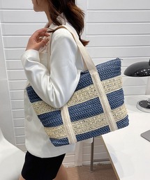 Miniministore（ミニミニストア）の「かごバッグ ナチュラル トートバッグ 夏（トートバッグ）」