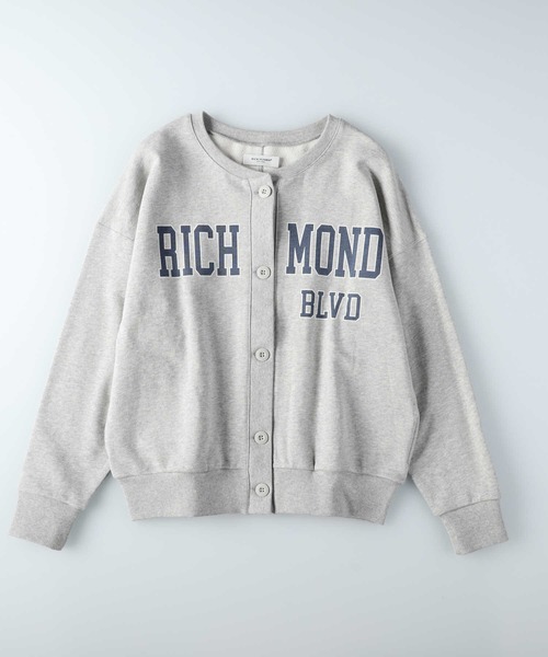 BACK NUMBER（バックナンバー）の「【BACK NUMBER】プリントスウェットカーディガン（カーディガン/ボレロ・レディース・グレー/ネイビー・S/M/L）」の10枚目の写真