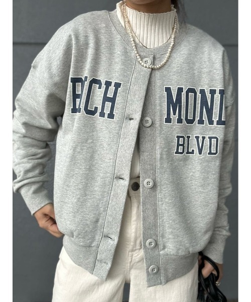 BACK NUMBER（バックナンバー）の「【BACK NUMBER】プリントスウェットカーディガン（カーディガン/ボレロ・レディース・グレー/ネイビー・S/M/L）」の21枚目の写真