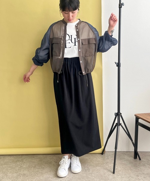 LHELBIE（レルビエ）の「バイカラーシアーシャツブルゾン（シャツ