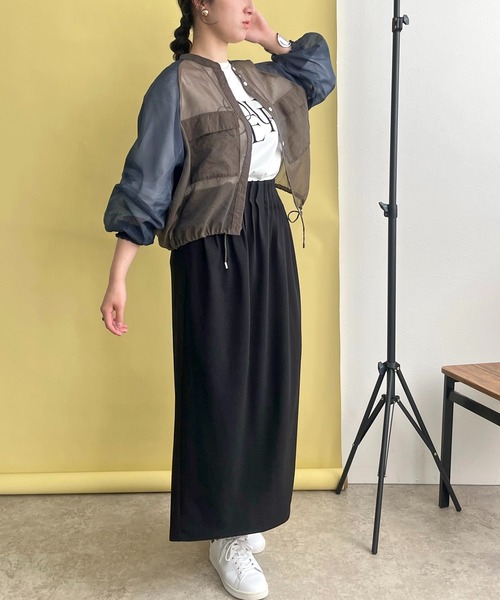 LHELBIE（レルビエ）の「バイカラーシアーシャツブルゾン（シャツ