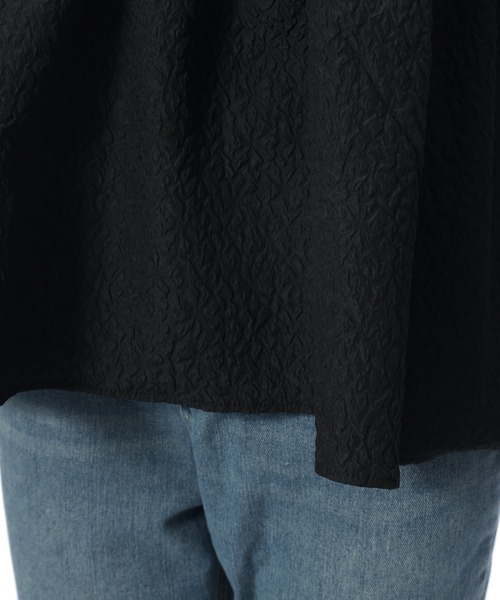 fifth（フィフス）の「ふくれジャガードギャザー五分袖ブラウス（シャツ/ブラウス・レディース・ピンク/ホワイト/ベージュ/ブラック・M）」の9枚目の写真