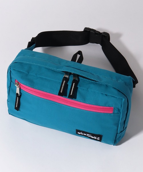 WILD THINGS（ワイルドシングス）の「【WILD THINGS/ワイルドシングス】DELFY fabric ワンポイントロゴ スクエア型ボディウエストバッグ（ボディバッグ/ウエストポーチ・メンズ・ブラック/パープル/レッド/ターコイズブルー・FREE）」の20枚目の写真