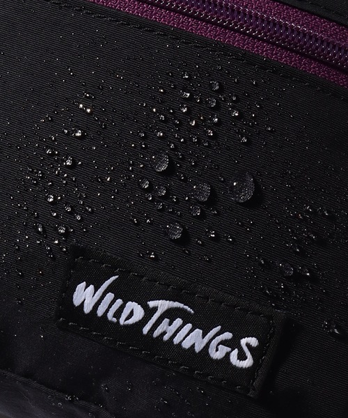 WILD THINGS（ワイルドシングス）の「【WILD THINGS/ワイルドシングス】DELFY fabric ワンポイントロゴ スクエア型ボディウエストバッグ（ボディバッグ/ウエストポーチ・メンズ・ブラック/パープル/レッド/ターコイズブルー・FREE）」の11枚目の写真