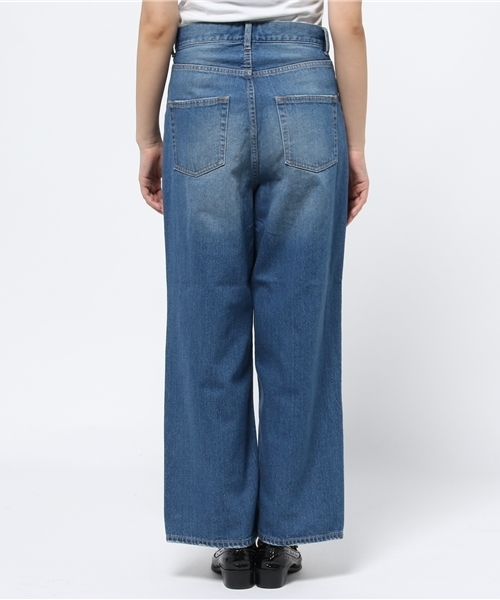 CIAOPANIC（チャオパニック）の「【Ciaopanic】　5PKクラッシュワイドデニムPTS（デニムパンツ・レディース・インディゴブルー・SMALL/MEDIUM）」の4枚目の写真