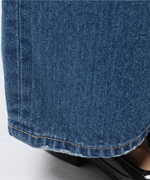 CIAOPANIC（チャオパニック）の「【Ciaopanic】　5PKクラッシュワイドデニムPTS（デニムパンツ・レディース・インディゴブルー・SMALL/MEDIUM）」の8枚目の写真