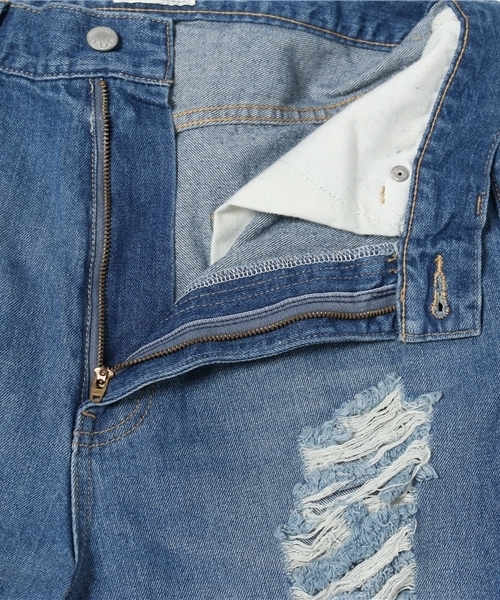 CIAOPANIC（チャオパニック）の「【Ciaopanic】　5PKクラッシュワイドデニムPTS（デニムパンツ・レディース・インディゴブルー・SMALL/MEDIUM）」の9枚目の写真