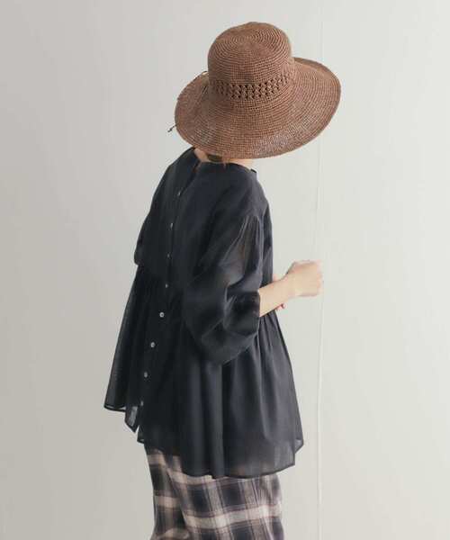 URBAN RESEARCH DOORS(アーバンリサーチドアーズ)の「コットンボイル2WAYブラウス(シャツ/ブラウス・レディース・オフホワイト/ブラック/ミント・MEDIUM)」の15枚目の写真