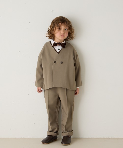 ベルベット蝶ネクタイ（ボタン取り外しシャツ対応）（蝶ネクタイ