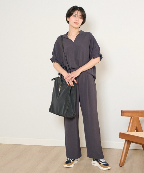 INED CLARO（イネドクラロ）の「ナイロントートバッグ（トートバッグ・レディース・ベージュ/ブラック・フリー）」の12枚目の写真