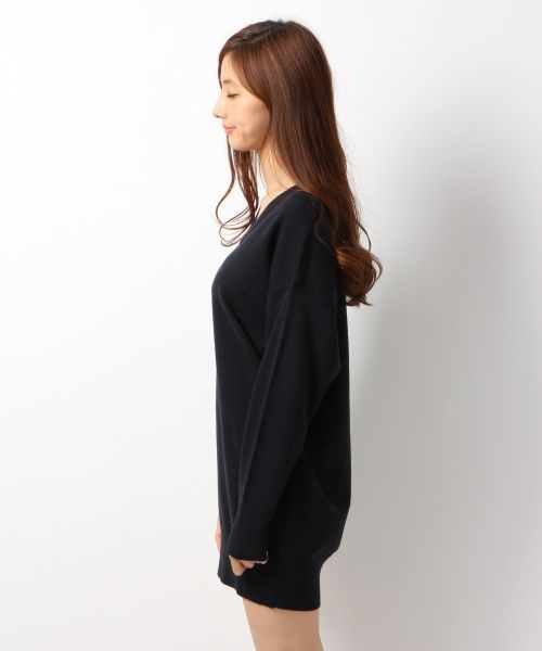 Heather（ヘザー）の「ベーシックボーイフレンドニット　568875（ニット/セーター・レディース・ブラック/カーキ/アイボリー/キャメル/ボルドー・FREE）」の8枚目の写真