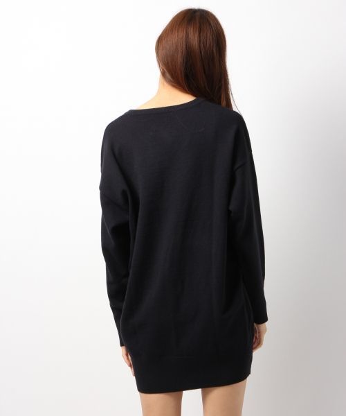 Heather（ヘザー）の「ベーシックボーイフレンドニット　568875（ニット/セーター・レディース・ブラック/カーキ/アイボリー/キャメル/ボルドー・FREE）」の9枚目の写真