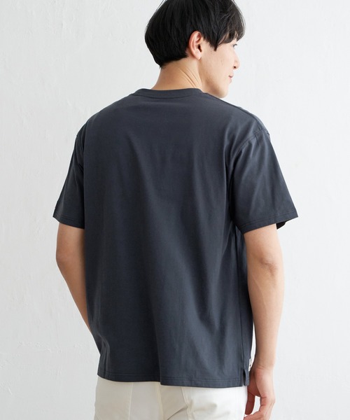 ikka(イッカ)の「【親子コーデ】URBAN NATURE LIFE ロゴプリントTシャツ(Tシャツ/カットソー・メンズ・ホワイト/ネイビー/ピンク/ミント・M/L/XL/S)」の6枚目の写真