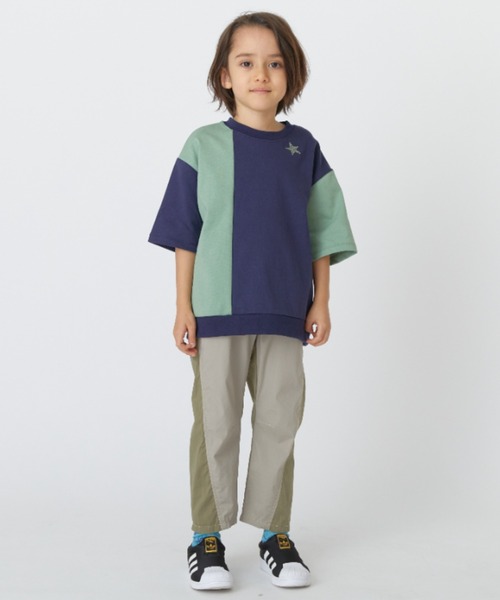 セール】バイカラーオーバーサイズTシャツ（Tシャツ/カットソー 