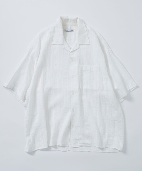 FREAK'S STORE(フリークスストア)の「限定展開 リラックスフィット 総柄 ジャガード オープンカラーシャツ(シャツ/ブラウス・メンズ・ホワイト/ブラウン/ベージュ/ブラック・SMALL/MEDIUM/LARGE)」の18枚目の写真