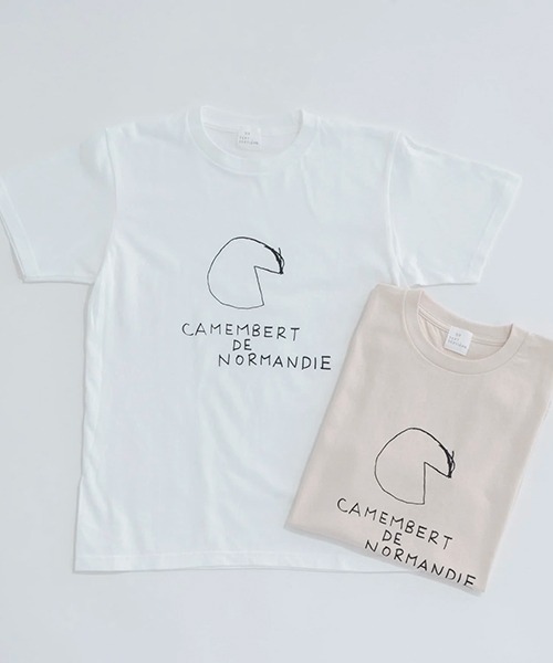 DO Original(ドー オリジナル)の「Tシャツ カマンベールチーズ 7/7 Sサイズ(Tシャツ/カットソー・レディース・ベージュ/ホワイト・SMALL)」の1枚目の写真