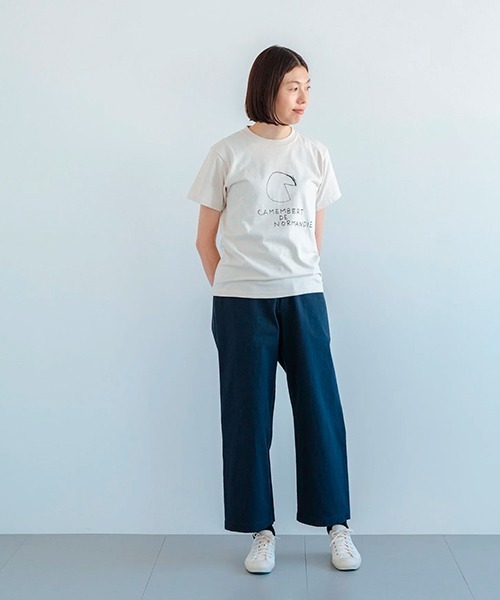 DO Original(ドー オリジナル)の「Tシャツ カマンベールチーズ 7/7 Sサイズ(Tシャツ/カットソー・レディース・ベージュ/ホワイト・SMALL)」の3枚目の写真