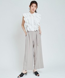 31 Sons de mode | ダブルベルトワイドパンツ(その他パンツ)