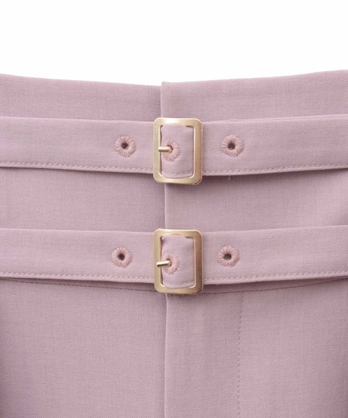 31 Sons de mode（トランテアン　ソン　ドゥ　モード）の「ダブルベルトワイドパンツ（その他パンツ・レディース・ブラック/ピンク/ベージュ・36/38）」の21枚目の写真