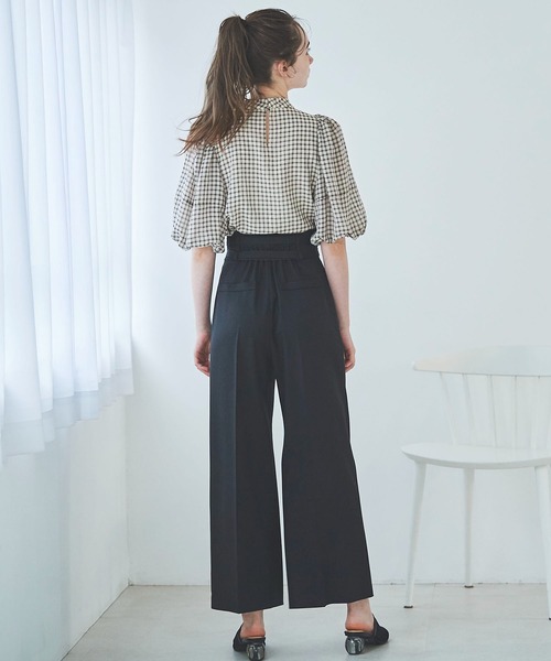 31 Sons de mode（トランテアン　ソン　ドゥ　モード）の「ダブルベルトワイドパンツ（その他パンツ・レディース・ブラック/ピンク/ベージュ・36/38）」の12枚目の写真