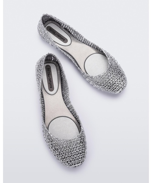 melissa（メリッサ）の「MELISSA CAMPANA PAPEL AD（バレエシューズ・レディース・ブラック/ピンク/シルバー/シルバー系その他・35-36/37/38/39/40/41-42）」の4枚目の写真