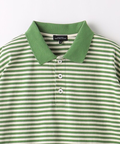 green label relaxing(グリーンレーベルリラクシング)の「TJ ボーダー ポロシャツ 140cm-160cm(ポロシャツ・キッズ・ネイビー/ケリー・160cm/140cm/150cm)」の7枚目の写真