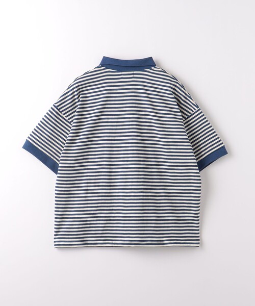 green label relaxing(グリーンレーベルリラクシング)の「TJ ボーダー ポロシャツ 140cm-160cm(ポロシャツ・キッズ・ネイビー/ケリー・160cm/140cm/150cm)」の11枚目の写真