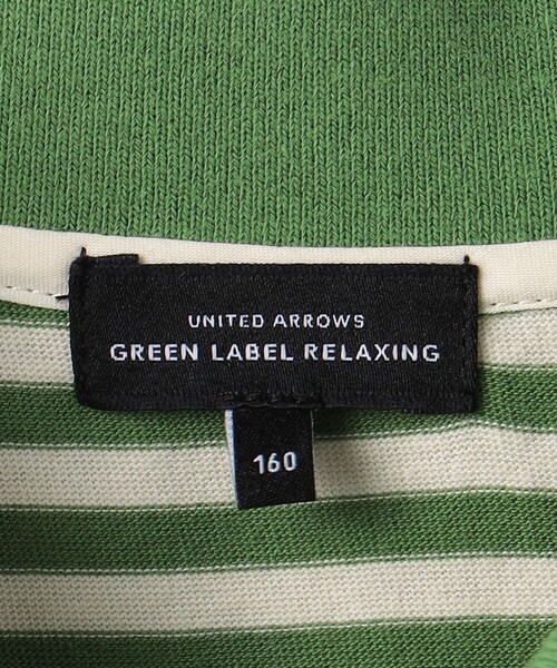 green label relaxing(グリーンレーベルリラクシング)の「TJ ボーダー ポロシャツ 140cm-160cm(ポロシャツ・キッズ・ネイビー/ケリー・160cm/140cm/150cm)」の14枚目の写真