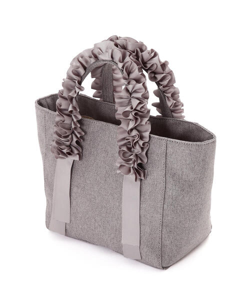 EDIT COLOGNE（エディットコロン）の「フリルリボントートバッグ（ショルダーバッグ・レディース・グレー/ブラウン/ベージュ/ブラック・ﾌﾘ-）」の3枚目の写真