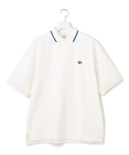 J.PRESS YORK STREET(ジェイプレスヨークストリート)の「【UNISEX】ブルドック ワンポイント ポロシャツ(ポロシャツ・メンズ・ピンク系/ライトグレー系/ホワイト系/ダークグリーン系/ネイビー系/グレー系・MEDIUM/SMALL/LARGE)」の2枚目の写真
