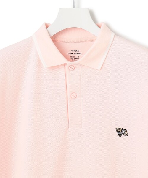 J.PRESS YORK STREET(ジェイプレスヨークストリート)の「【UNISEX】ブルドック ワンポイント ポロシャツ(ポロシャツ・メンズ・ピンク系/ライトグレー系/ホワイト系/ダークグリーン系/ネイビー系/グレー系・MEDIUM/SMALL/LARGE)」の8枚目の写真