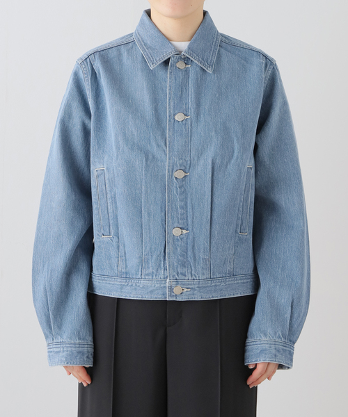 IENA LA BOUCLE クロップドデニムジャケット LA BOUCLE｜《PRE ORDER》ドラマティックなブラウスや新作デニム