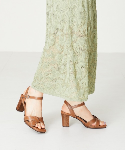 ORiental TRaffic（オリエンタルトラフィック）の「ウッドヒールリボンサンダル/41221（サンダル・レディース・キャメル/ホワイト/ブラック・SS/S/M/L/LL/3L）」の22枚目の写真