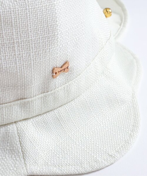 apres les cours(アプレレクール)の「【UVカット】スカラップアウトドアハット(ハット・キッズ・ラベンダー/アイボリー・50/54/58)」の4枚目の写真