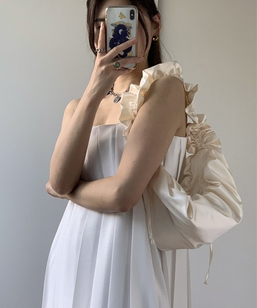 Dita Muaj.(ディータムアージュ)の「フリルショルダーバッグ(ショルダーバッグ・レディース・パープル/ブラック/アイボリー・FREE)」の15枚目の写真