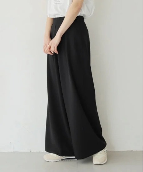 PREFERIR（プレフェリール）の「セルフカットパンツ（その他パンツ・レディース・ブラック/グリーン・MEDIUM）」の4枚目の写真